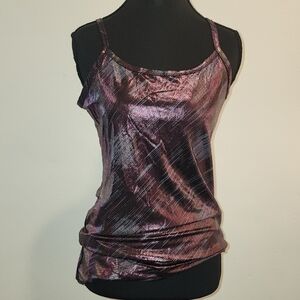 BKE Pink  Shimmering Fitted Camisole